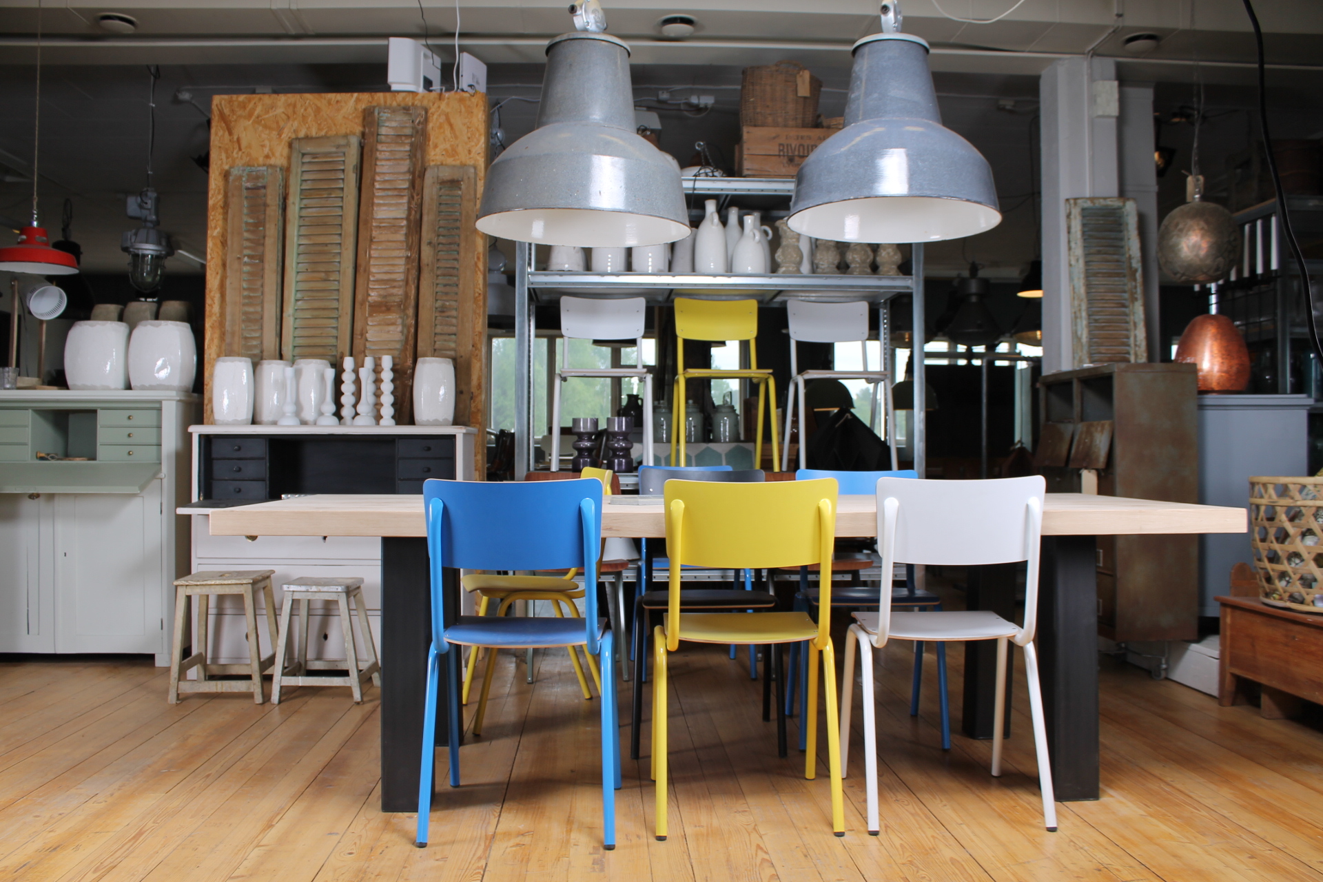 Packhus industriellt bord oblique